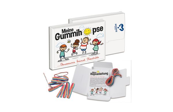 Gummitwist mit 1-c Logoeindruck