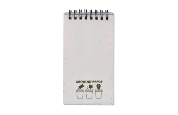 Haftnotizen-Set aus Saatgutpapier, weiss
