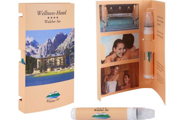 Handlotion "Pocketlotion Hand" mit Klappkarte "Pocket Greeting Card"