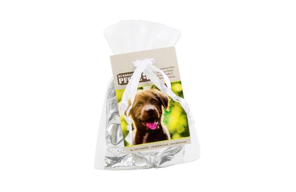 Hunde-Leckerli im Organzabeutel