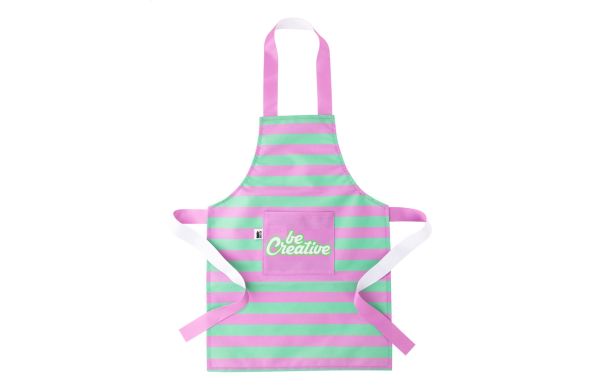 Individuelle RPET Schürze CreaChef Kid, weiß