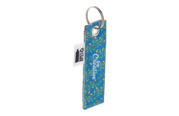 Individueller Schlüsselanhänger CreaFelt Key A, weiss