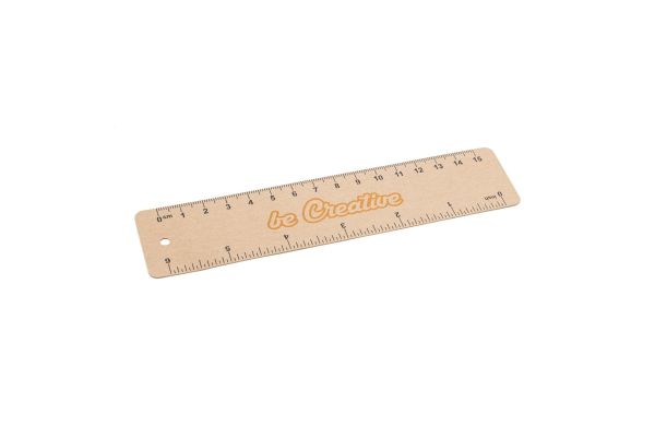 Individuelles Lineal aus Papier Samler Eco, natur