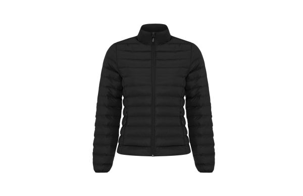 IQONIQ Maiko Damen Steppjacke aus recyceltem Polyester, schwarz, L