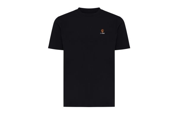 Iqoniq Sierra Lightweight T-Shirt aus recycelter Baumwolle, schwarz, 4XL