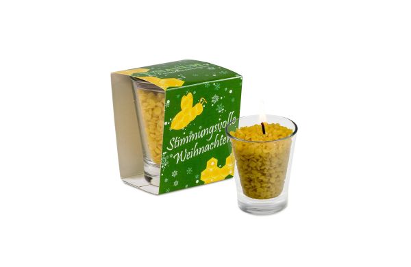 Kerzenglas mit Bienenwachs