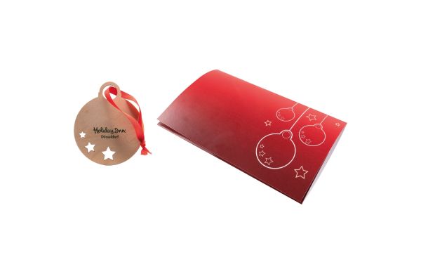Klappkärtchen Weihnachtskugel