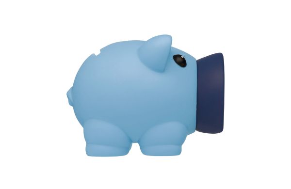 Kleines Sparschwein, hellblau