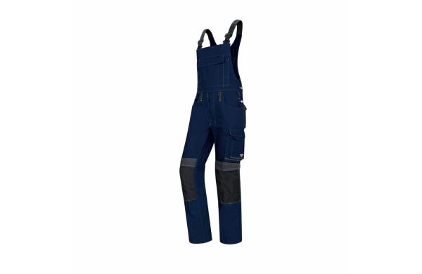 Komfort-Latzhose mit Kniepolstertaschen 1802-720 nachtblau-anthrazit 44 kurz
