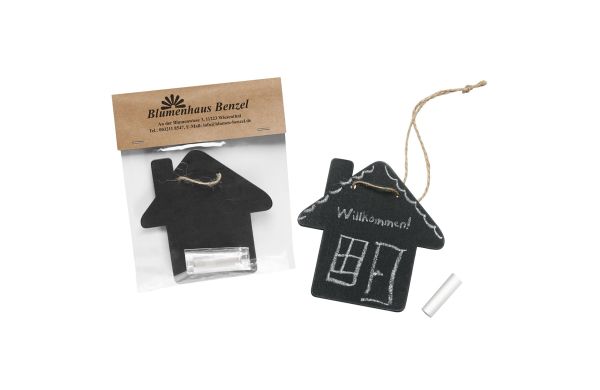 Kreidetafel Haus_ schwarz