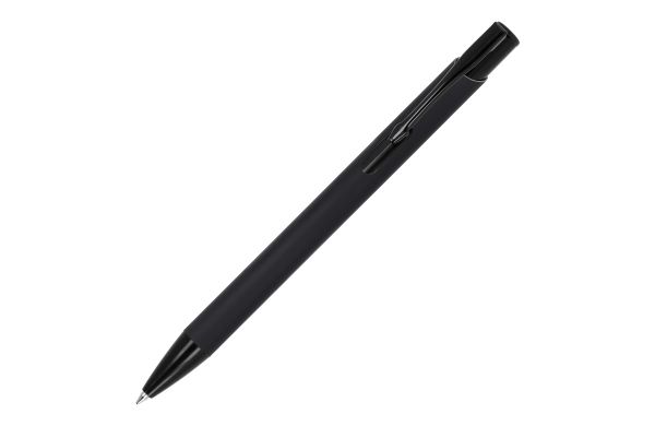 Kugelschreiber Alicante Soft Touch R-AL blaue Tinte, schwarz/schwarz