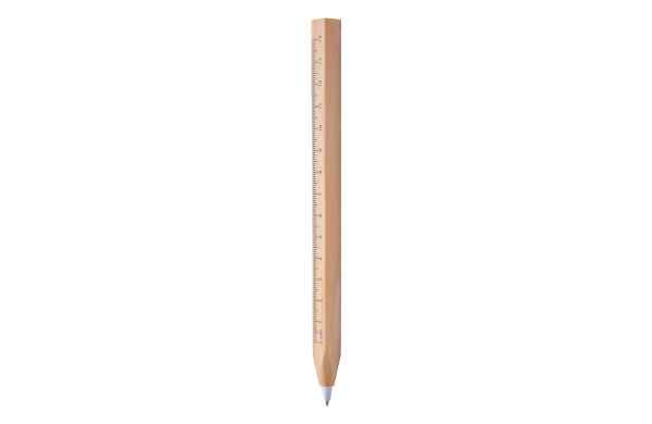 Kugelschreiber mit Lineal Burnham Black, natur