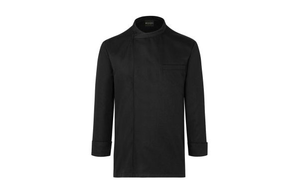 Langarm Überwurf-Kochhemd Basic BJM 4 schwarz L
