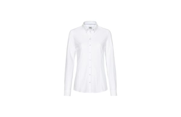 Langarmbluse Natural Stretch 129 weiss 2XS
