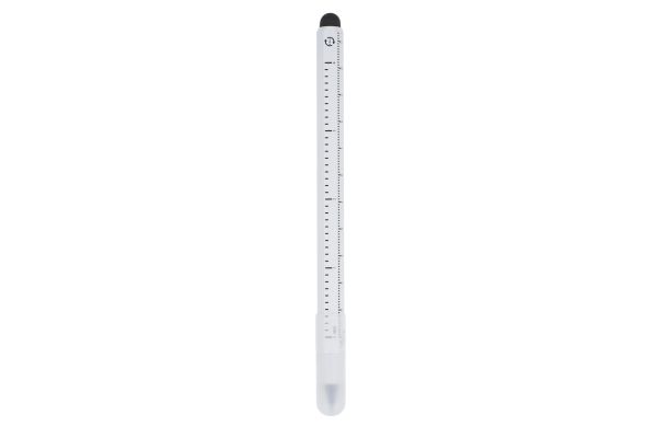 Langlebiger Bleistift & Lineal R-AL, weiss