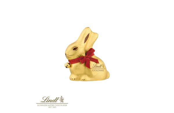 Lindt Goldhase in Werbekartonage