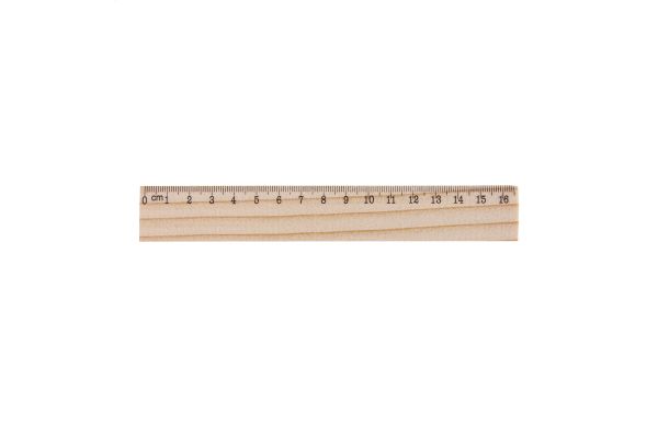 Lineal aus Kiefernholz OneSix, weiss