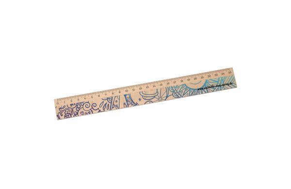 Lineal Holz 25 cm_ beige