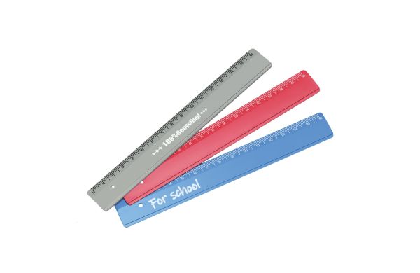 Lineal Recycling 16 cm_ recycling blau