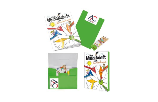 Mal-Set A5 mit 2-c Logoeindruck