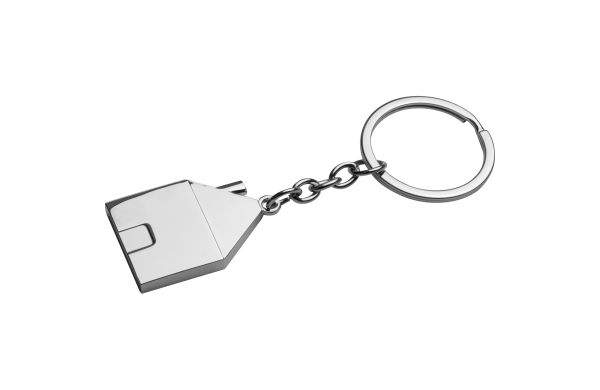 Metall Schlüsselanhänger in Hausform