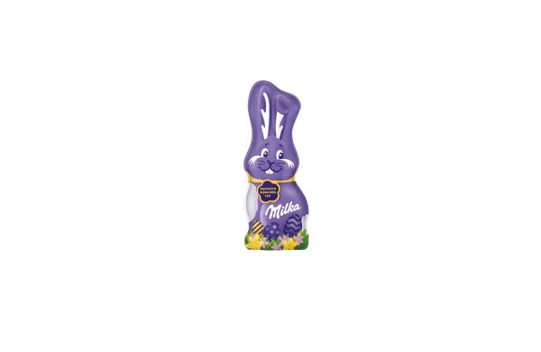 Milka Schmunzelhase in der Werbebox, 15 g