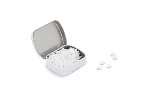 Mini-Pfefferminzdose, weiss