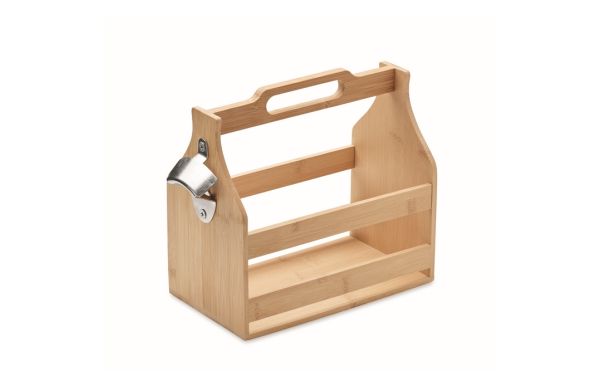 CABAS 6 Bierkästen aus Bambus - holzfarben