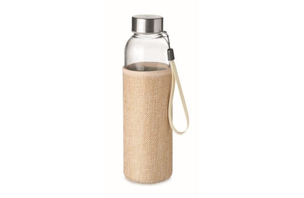 UTAH TOUCH Trinkflasche Glas 500ml - beige