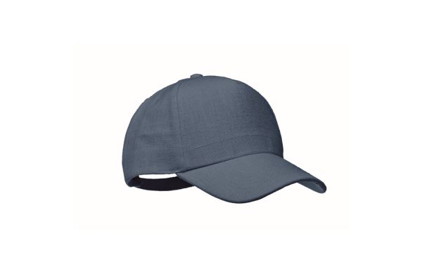 NAIMA CAP Hanf Baseball Kappe 5 Panele - blau