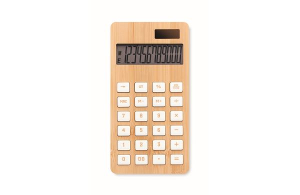 CALCUBIM 12-stelliger Dual-Rechner - holzfarben