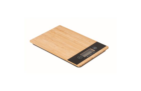 PRECISE Digitale Küchenwaage Bambus - holzfarben