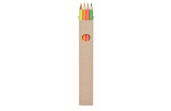 BOWY 4 Textmarker-Buntstifte - bunt