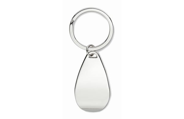 HANDY Schlüsselring mit Kapselheber - silber glänzend