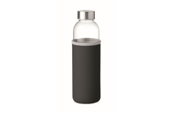 UTAH GLASS Trinkflasche Glas 500 ml - schwarz