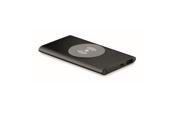 POWER&WIRELESS Ladestation mit Powerbank - schwarz