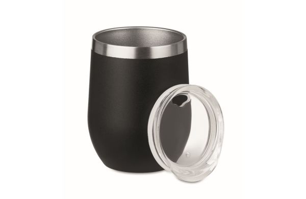 CHIN CHIN Doppelwandiger Trinkbecher - schwarz