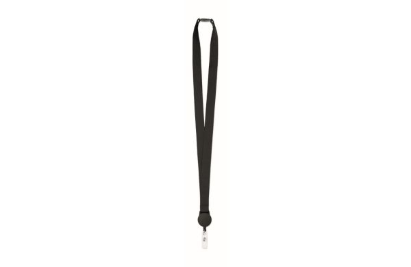 ZIP LANYARD Lanyard mit Badge-Halter - schwarz