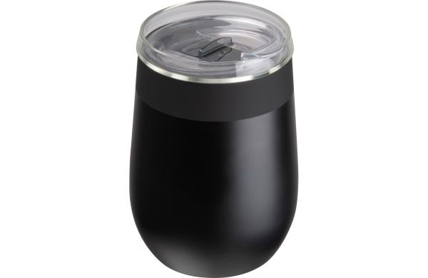 MoLu recycelter Edelstahl Trinkbecher Palm Bay - schwarz