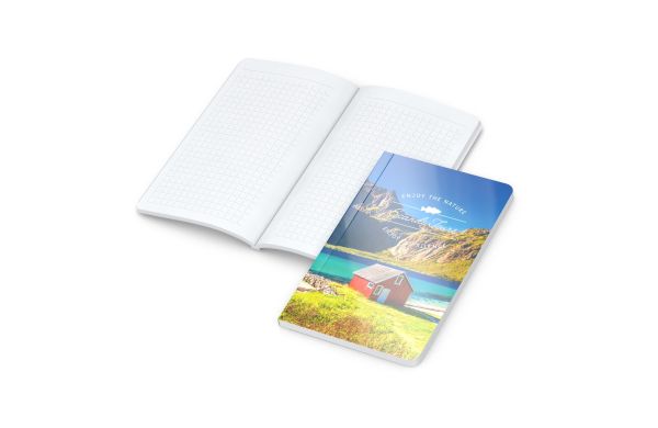 Notizbuch Copy-Book Umfang klein Karton-Softcover - 94x152 mm, kariert