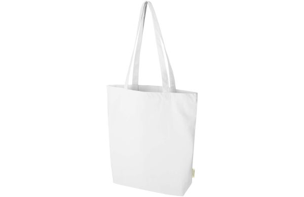 Odisha 180 g/m² OCS Bio-Tragetasche mit breitem Boden 11L, weiss