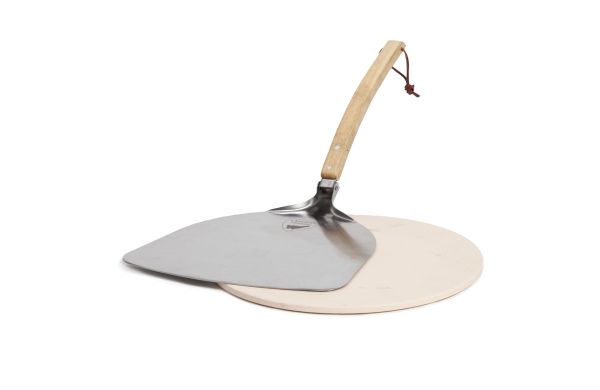 Orrefors Hunting Pizzastein mit Pizzaschaufel, holz