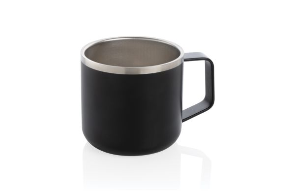 Stainless-Steel Camping-Tasse/schwarz