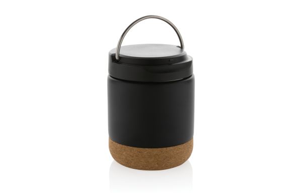 Savory Lebensmittelflasche aus RCS recycelt. Stainless-Steel/schwarz