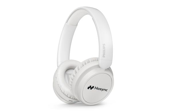 Philips Bluetooth Over-Ear-Kopfhörer mit 65 Stunden Spielzeit, weiss