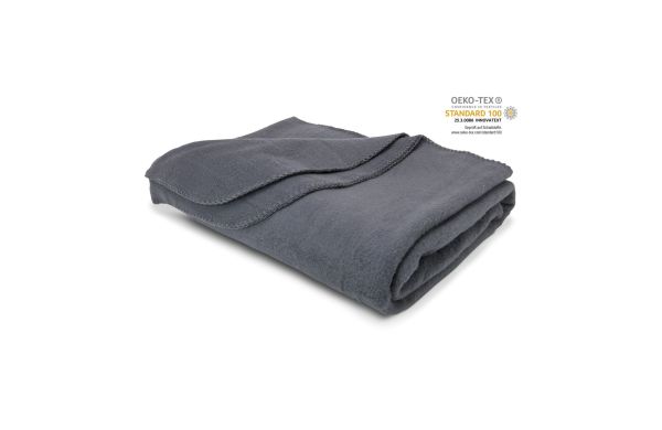 Polar-Fleecedecke Conscious - 120 x 150 cm, 250 g/m², anthrazit