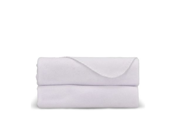 Polarfleece-Decke Sublimation 130x170 cm 290g/m², weiss