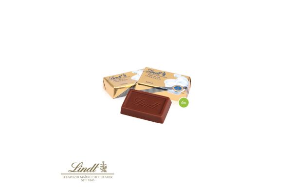 Präsentbox mit Lindt Schokotäfelchen