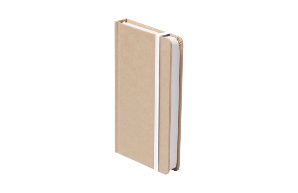 Prunus A6 Notizbuch, weiss/natur