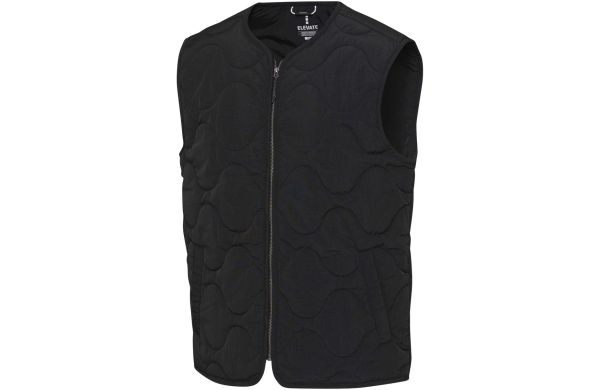 Quarz GRS-recycelte Thermoweste Unisex, schwarz, XS